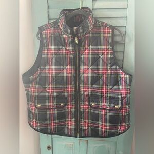 J Crew XXL tartan vest